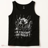 I'm A Sagittarius And Proud Of It Zodiac Birthday Tank Top thumb 2