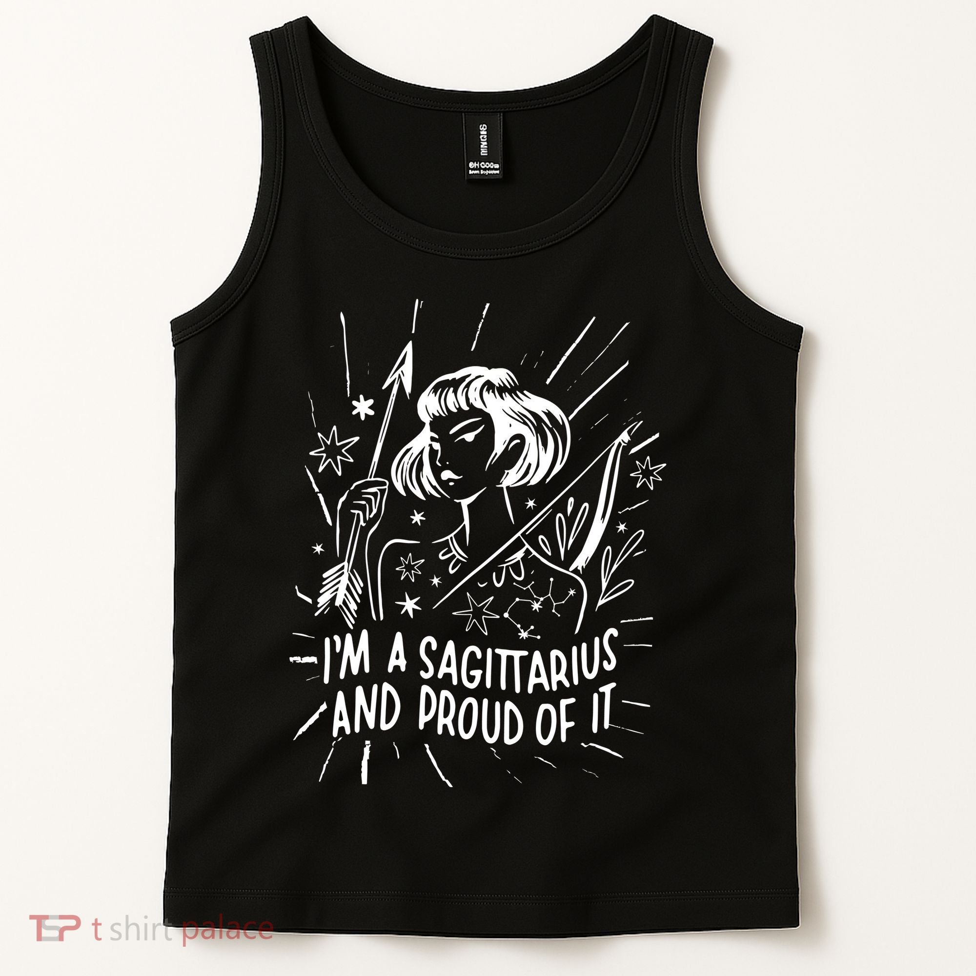 I'm A Sagittarius And Proud Of It Zodiac Birthday Tank Top