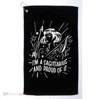 I'm A Sagittarius And Proud Of It Zodiac Birthday Golf Towel thumb 0