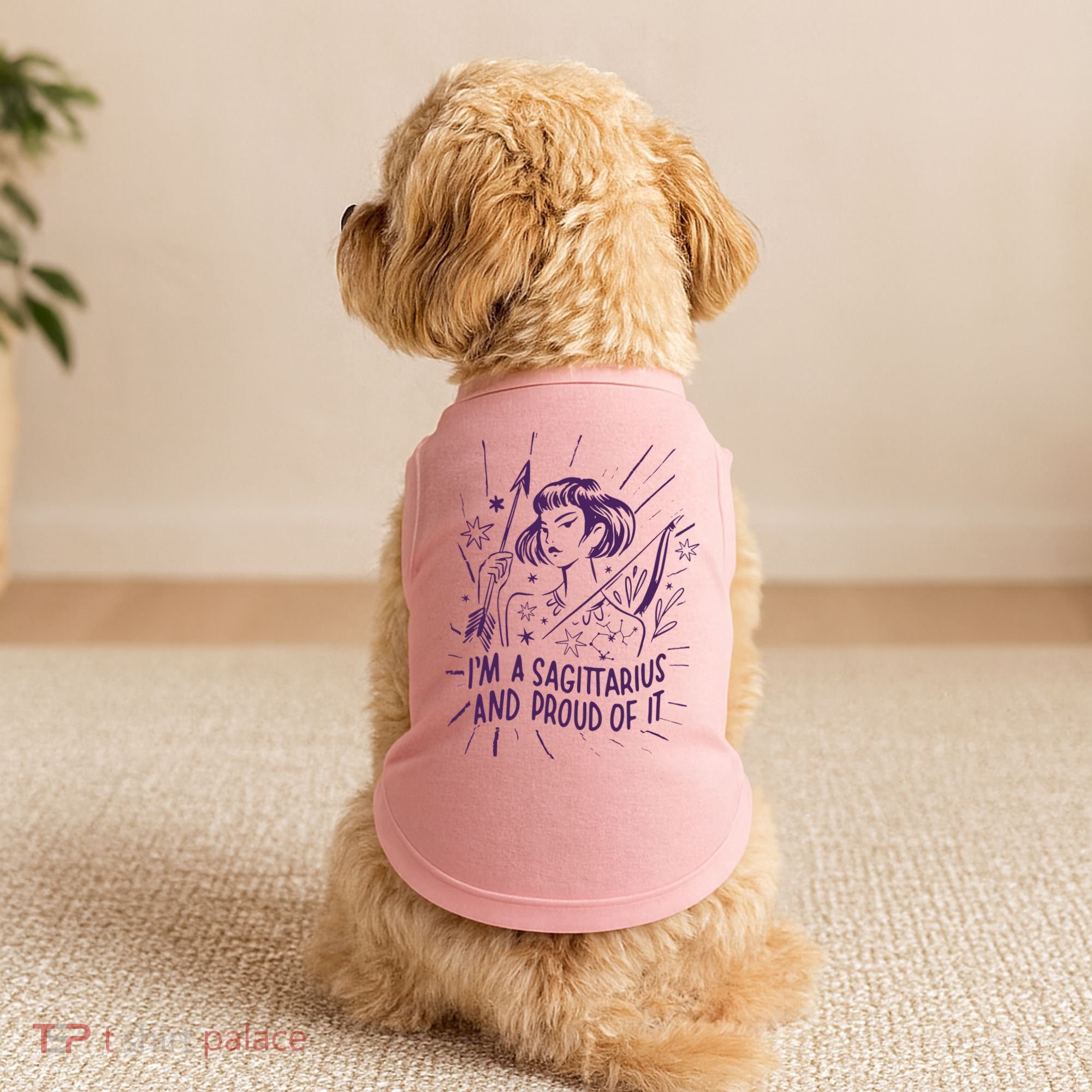 I'm A Sagittarius And Proud Of It Zodiac Birthday Doggie Tank