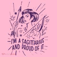 I'm A Sagittarius And Proud Of It Zodiac Birthday Button thumb 1