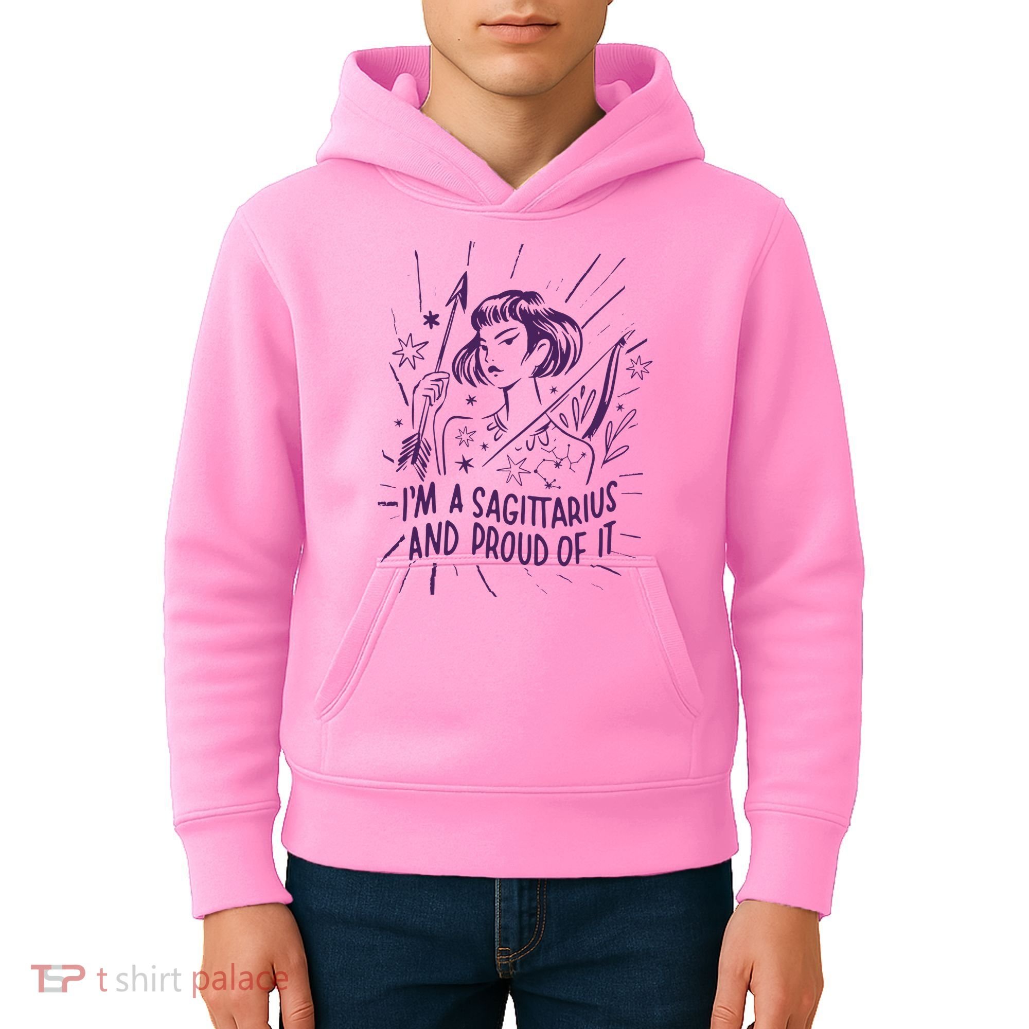 I'm A Sagittarius And Proud Of It Zodiac Birthday Kids Hoodie