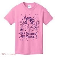I'm A Sagittarius And Proud Of It Zodiac Birthday Kids T-Shirt thumb 0