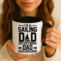 I'm A Sailing Dad Like A Normal Dad But Much Cooler Coffee Mug thumb 3