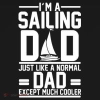 I'm A Sailing Dad Like A Normal Dad But Much Cooler Ornament thumb 1