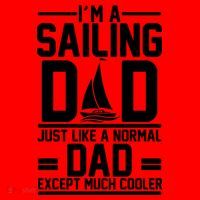 I'm A Sailing Dad Like A Normal Dad But Much Cooler Santa Hat thumb 1
