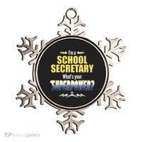 I'm A School Secretary What's Your Superpower? Ornament thumb 0