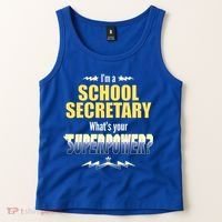 I'm A School Secretary What's Your Superpower? Tank Top thumb 2