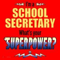I'm A School Secretary What's Your Superpower? Santa Hat thumb 1