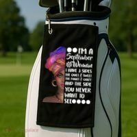 I'm a September Woman Golf Towel thumb 2