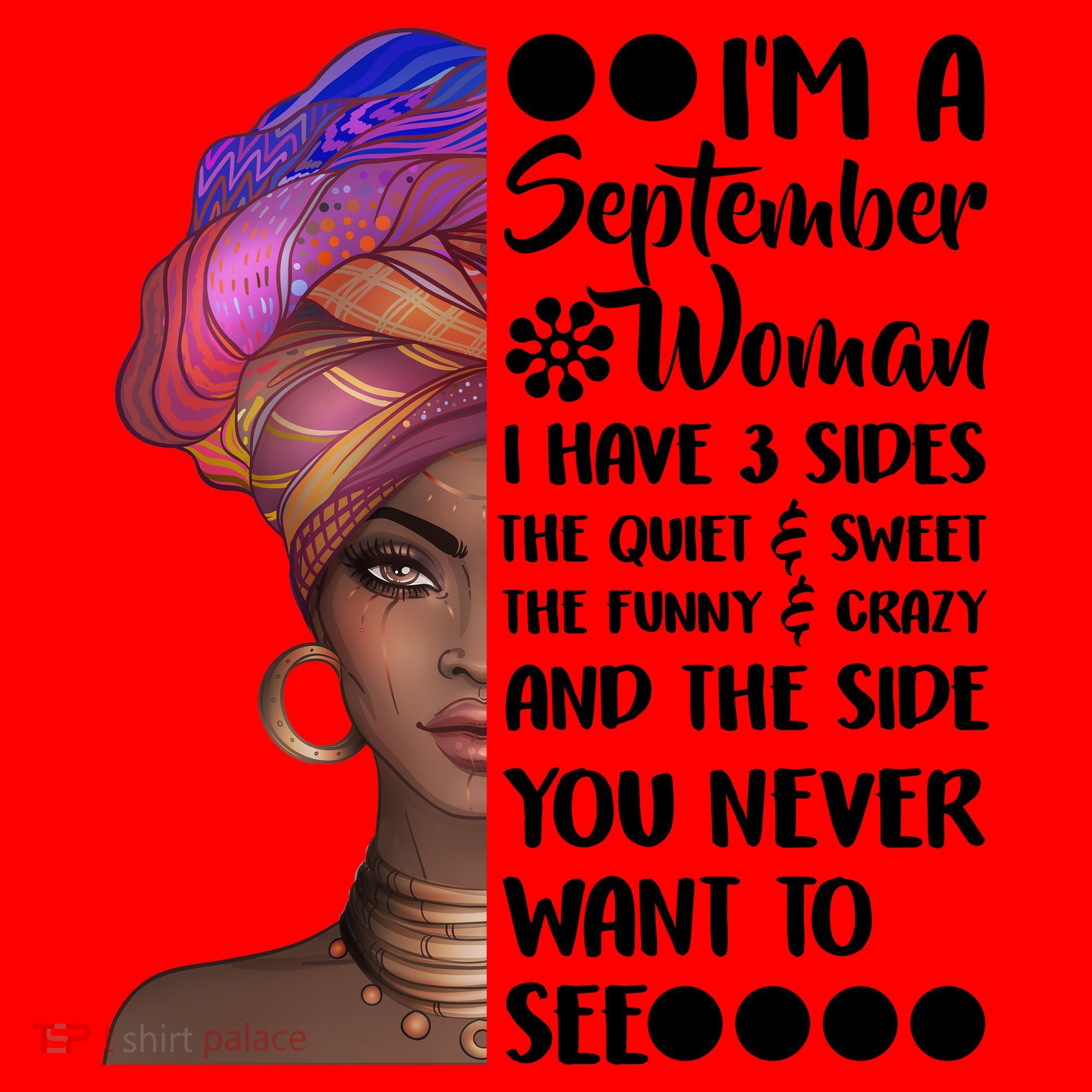 I'm a September Woman Santa Hat