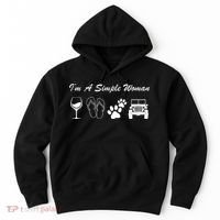 I'm A Simple Woman Living A Simple Life Hoodie thumb 0