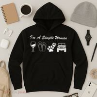 I'm A Simple Woman Living A Simple Life Hoodie thumb 3