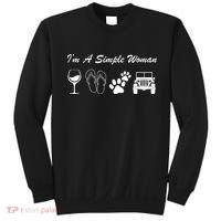 I'm A Simple Woman Living A Simple Life Sweatshirt thumb 0