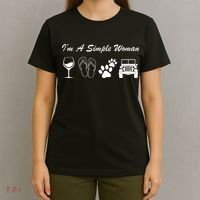 I'm A Simple Woman Living A Simple Life T-Shirt thumb 4