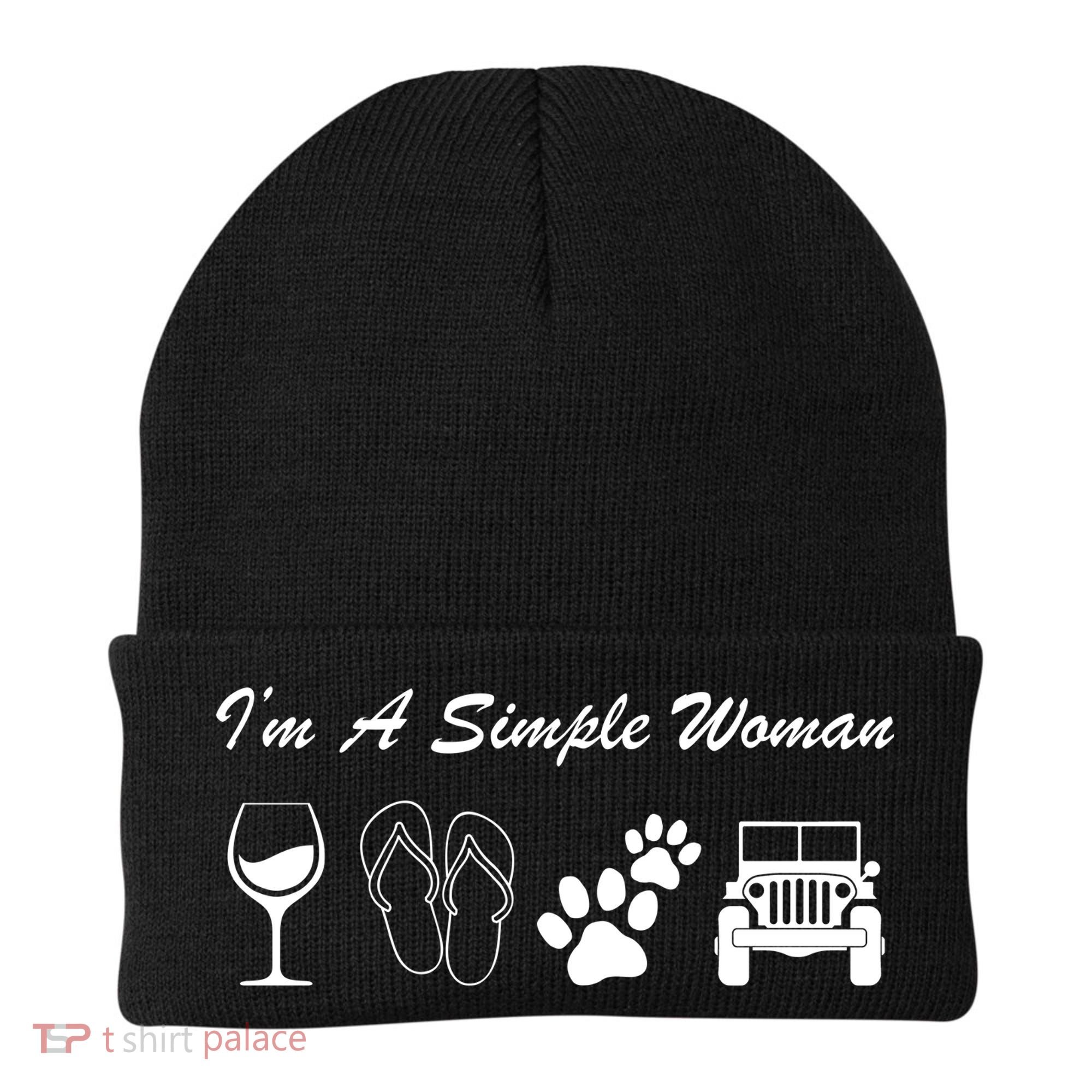I'm A Simple Woman Living A Simple Life Beanie