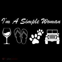I'm A Simple Woman Living A Simple Life Women's Hoodie thumb 2