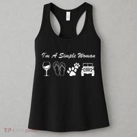 I'm A Simple Woman Living A Simple Life Women's Tank Top thumb 3