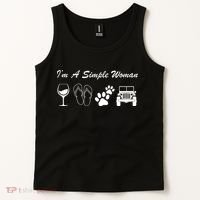 I'm A Simple Woman Living A Simple Life Tank Top thumb 2