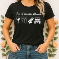 I'm A Simple Woman Living A Simple Life Women's T-Shirt thumb 2