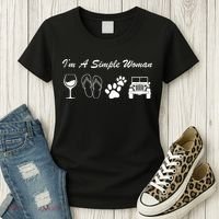 I'm A Simple Woman Living A Simple Life Women's T-Shirt thumb 3