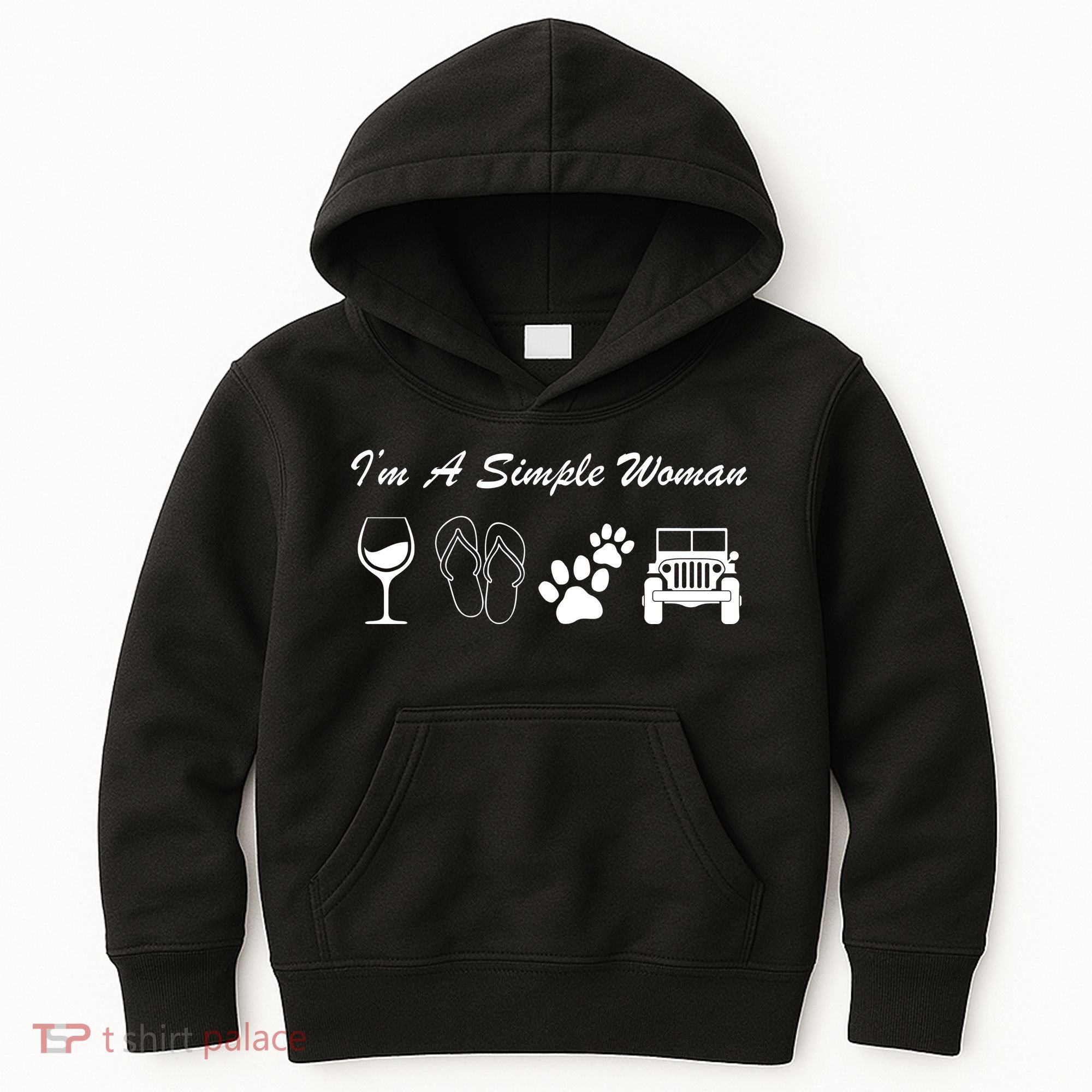 I'm A Simple Woman Living A Simple Life Kids Hoodie