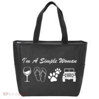 I'm A Simple Woman Living A Simple Life Tote Bag thumb 0