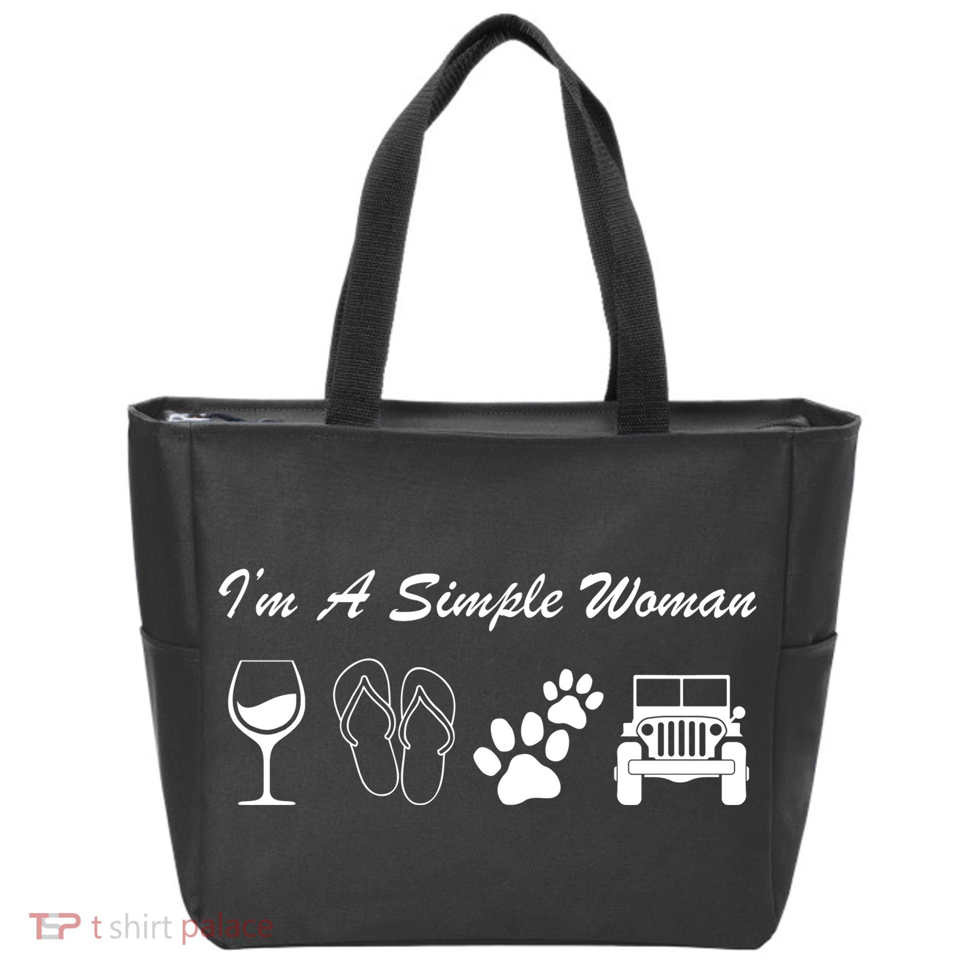 I'm A Simple Woman Living A Simple Life Tote Bag