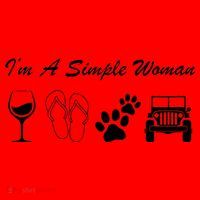 I'm A Simple Woman Living A Simple Life Santa Hat thumb 1