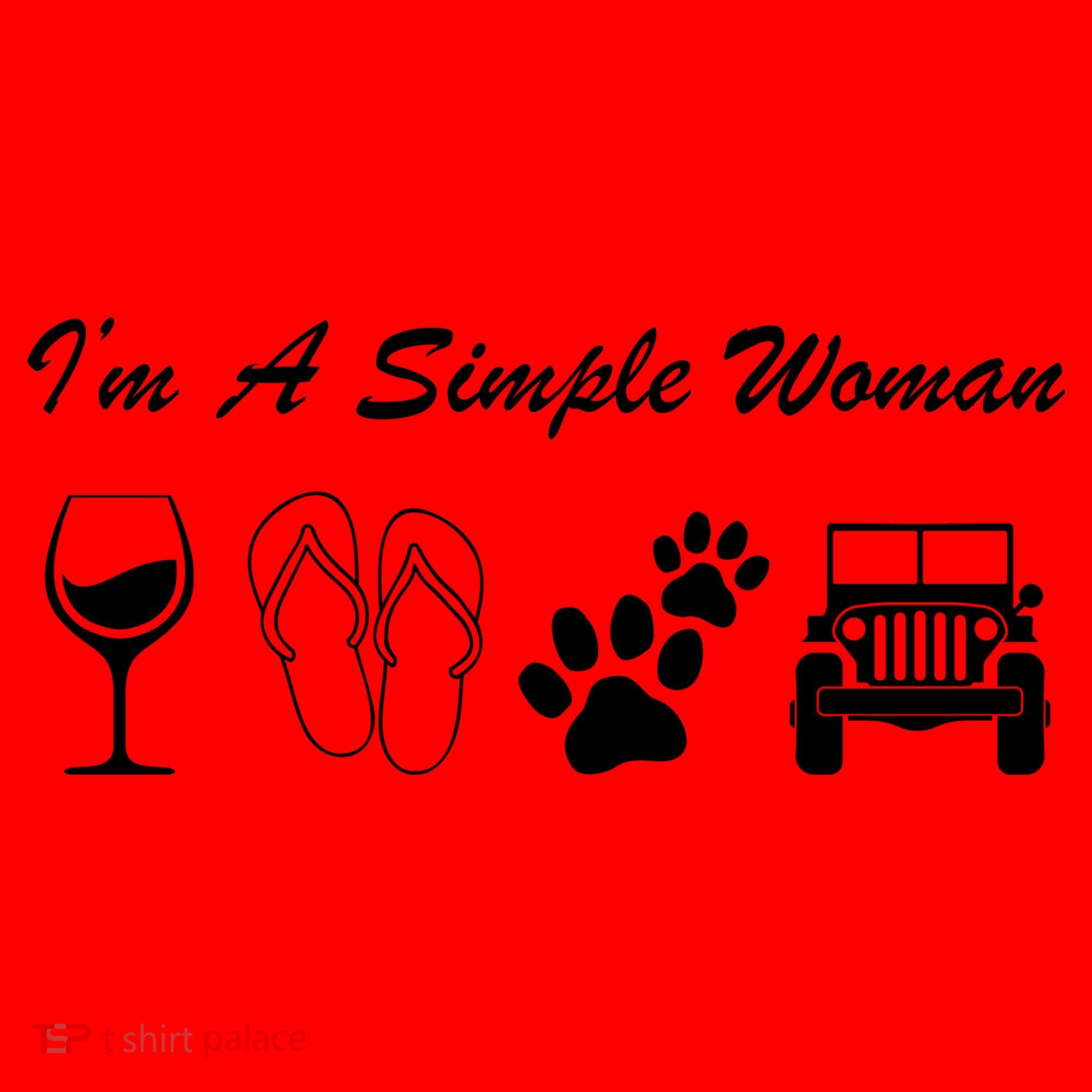 I'm A Simple Woman Living A Simple Life Santa Hat