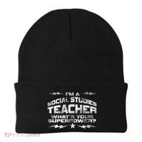 I'm A Social Studies Teacher Beanie thumb 0