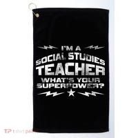 I'm A Social Studies Teacher Golf Towel thumb 0