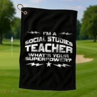 I'm A Social Studies Teacher Golf Towel thumb 1