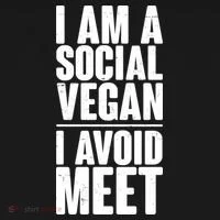 I'm A Social Vegan I Avoid Meet Long Sleeve Shirt thumb 2