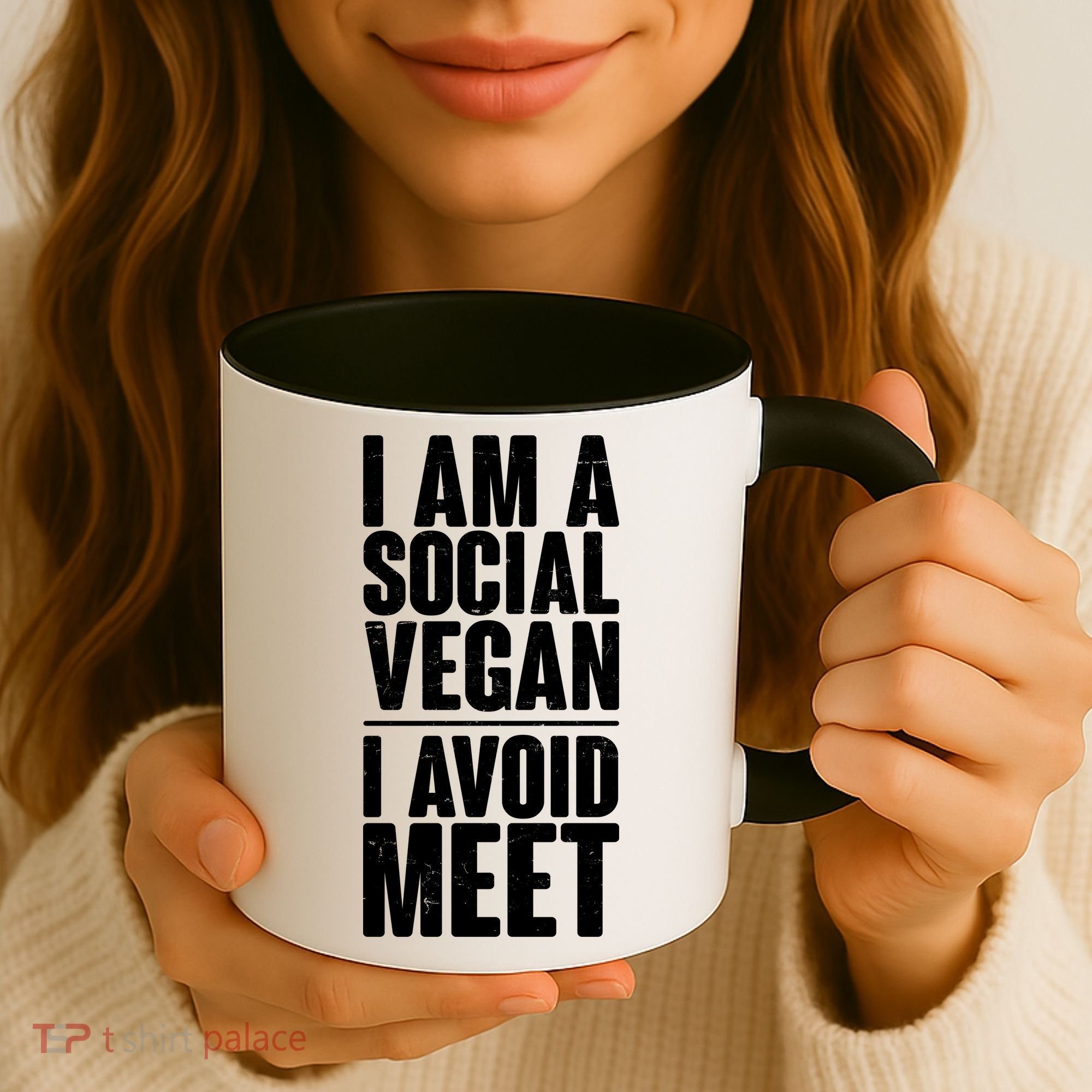 I'm A Social Vegan I Avoid Meet Coffee Mug