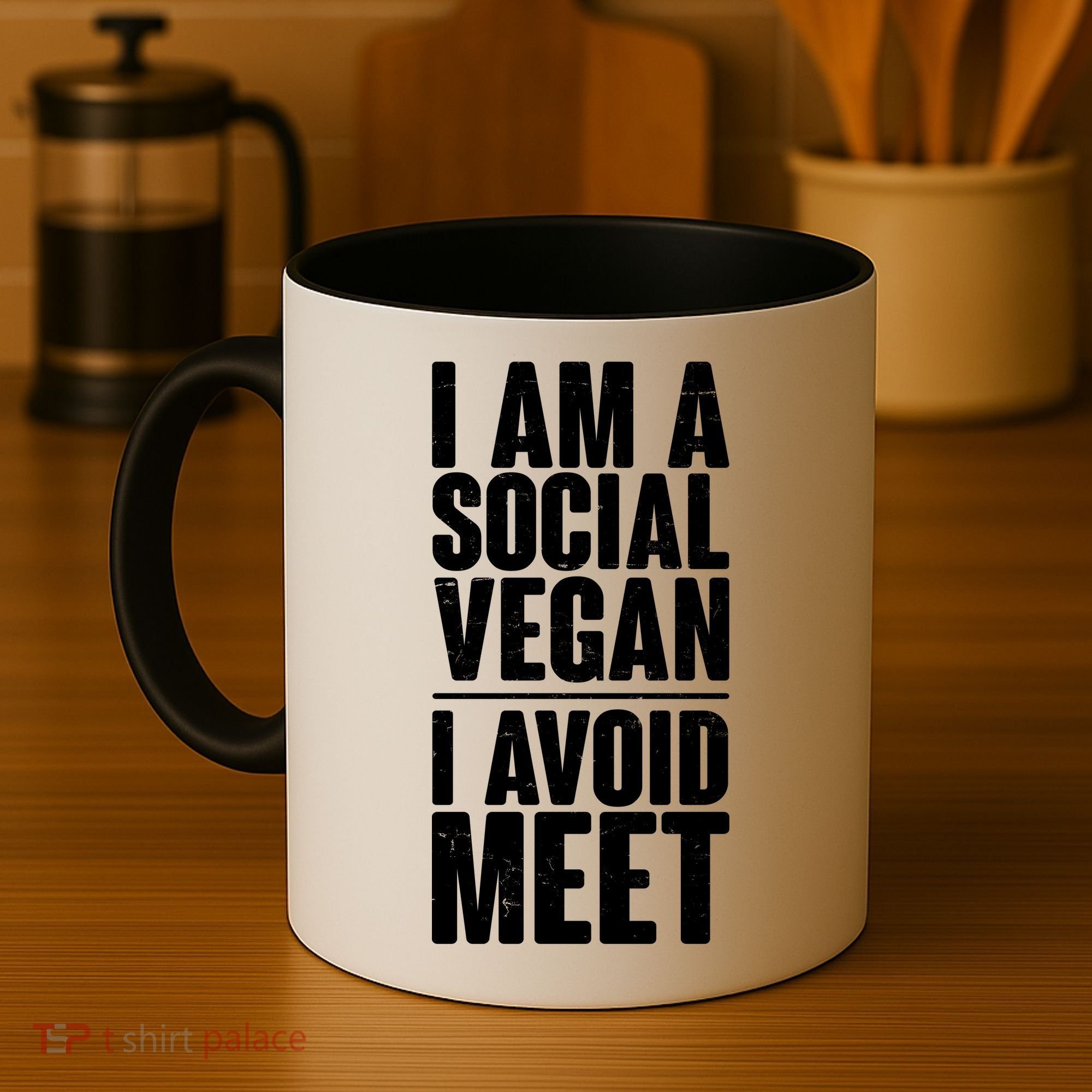 I'm A Social Vegan I Avoid Meet Coffee Mug