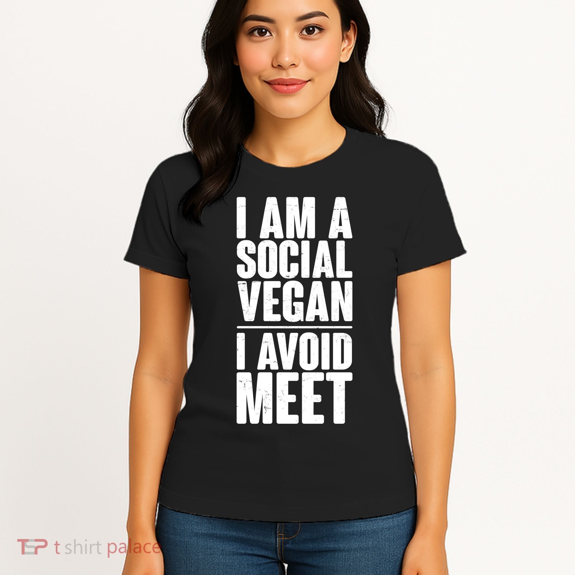 I'm A Social Vegan I Avoid Meet Women's T-Shirt