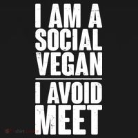 I'm A Social Vegan I Avoid Meet Kids Hoodie thumb 5