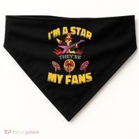 I'm A Star They're My Fans TV Show Spoof USA-Made Doggie Bandana thumb 0