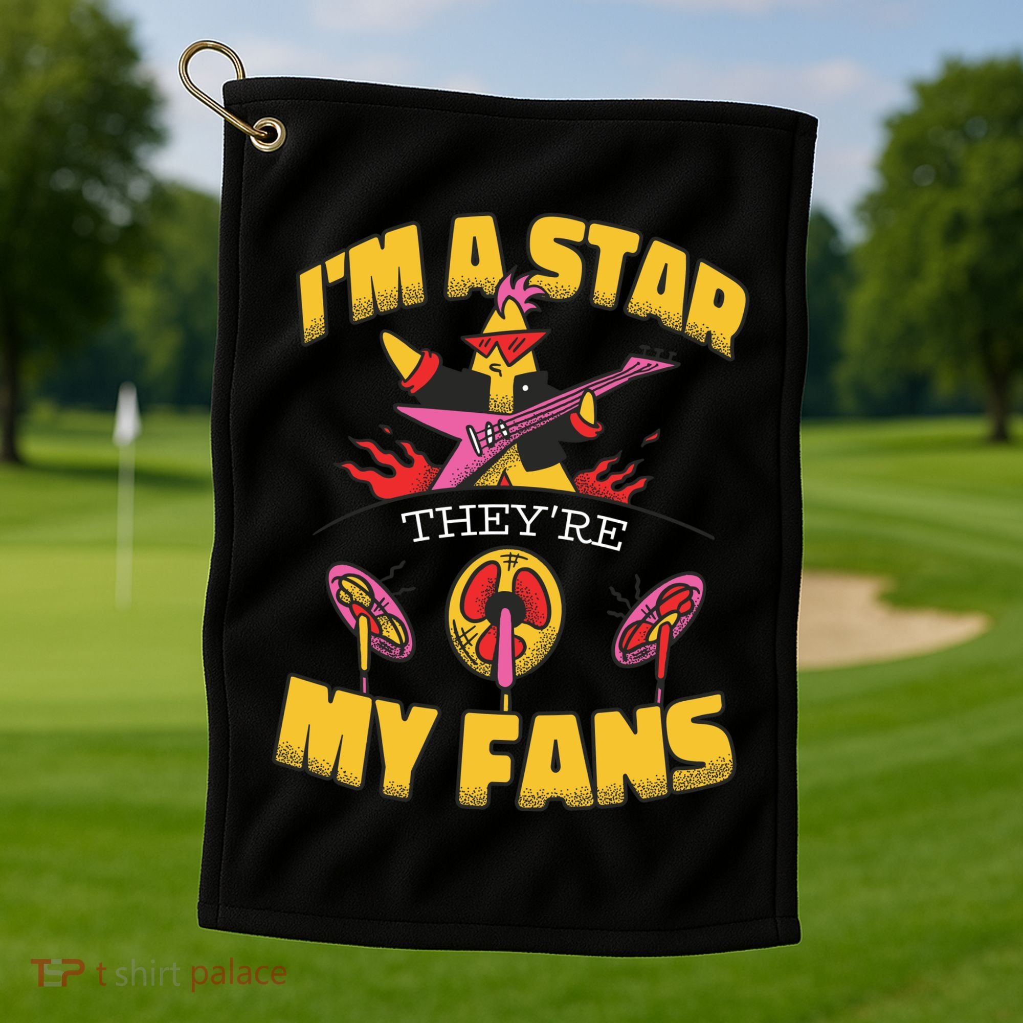I'm A Star They're My Fans TV Show Spoof Golf Towel