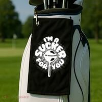 I'm A Sucker For You Golf Towel thumb 2