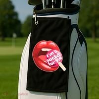 I'm A Sucker For You Funny Golf Towel thumb 2