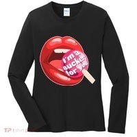 I'm A Sucker For You Funny Women's Long Sleeve Shirt thumb 0