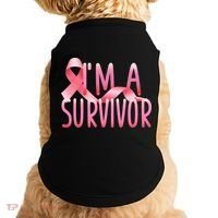 I'm A Survivor Breast Cancer Awareness Doggie Tank thumb 0