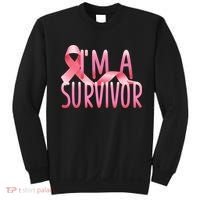 I'm A Survivor Breast Cancer Awareness Sweatshirt thumb 0