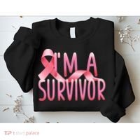 I'm A Survivor Breast Cancer Awareness Sweatshirt thumb 2