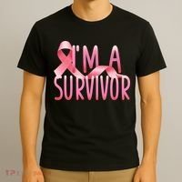 I'm A Survivor Breast Cancer Awareness T-Shirt thumb 3