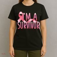 I'm A Survivor Breast Cancer Awareness T-Shirt thumb 4
