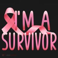 I'm a Survivor Breast Cancer Awareness Button thumb 1