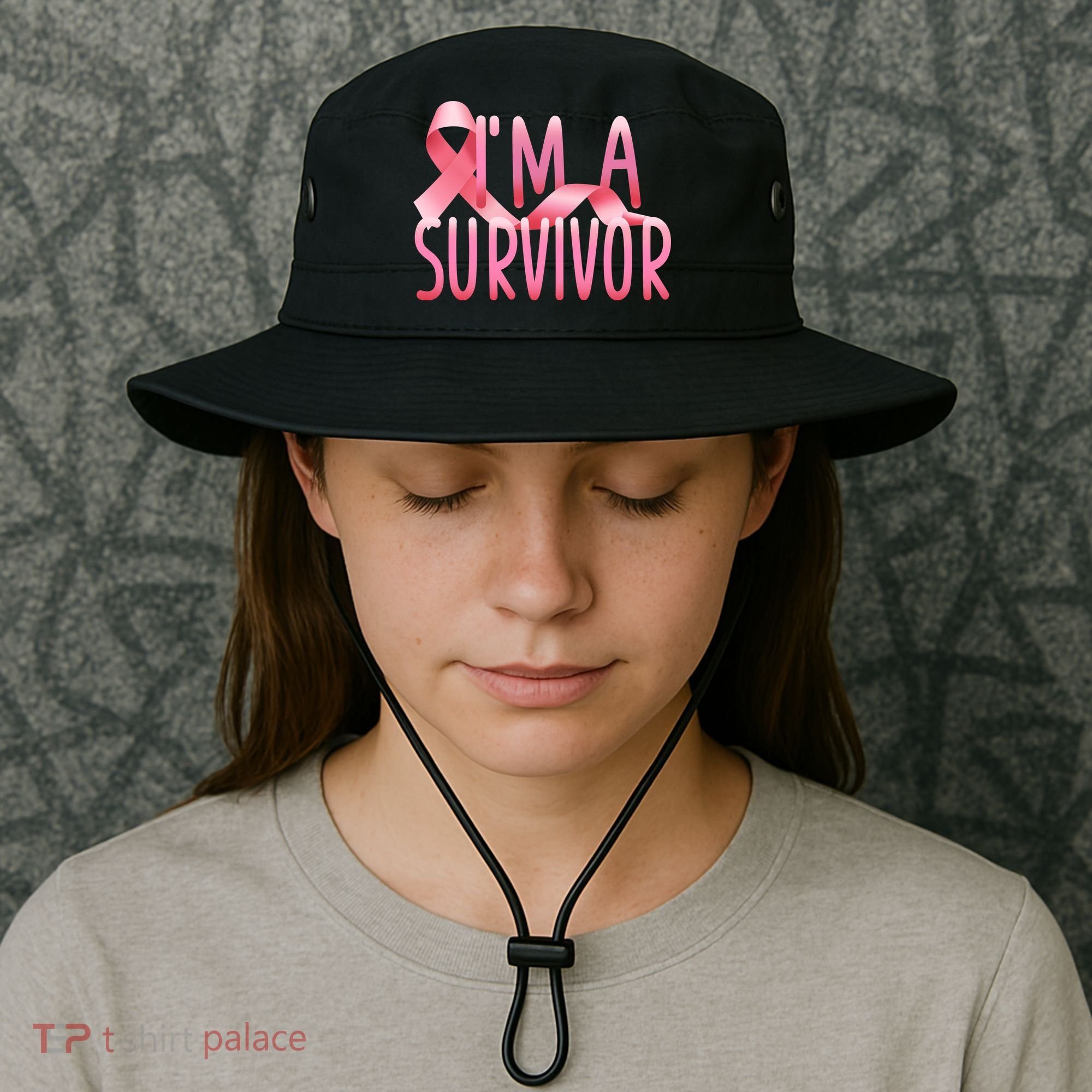 I'm a Survivor Breast Cancer Awareness Bucket Hat